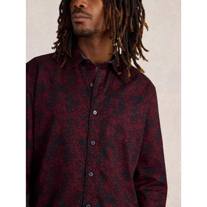 White Stuff Floral Wreath Printed Shirt image number 2